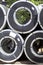 Rolls of cold-rolled galvanized steel with polymer coating