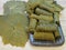 Rolls of dolma with grape leaves