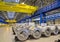 Rolls of galvanized steel sheet