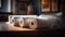 Rolls of paper towels on table indoors, AI Generative