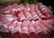 Rolls of raw beef mutton rolls meat