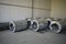 Rolls of steel sheet stored in warehouse; galvanized steel coil in the Duct Factory. Packed rolls of steel sheet, Cold rolled stee