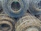 Rolls of steel wire mesh for building construction on the ground using as concrete inside mesh