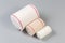 Rolls of the woven elastic medical bandages different sizes