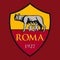 Roma A.C. Football Club brand logo on the red color