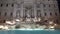 Roma city and Trevi fountain