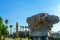 Roma column capital, and the Bosnian mosque, Caesarea National Park