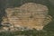 ROMA, ITALY - AUGUST 2018: Top view of a quarry mining marble