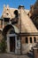 ROMA, ITALY - OCTOBER 1, 2022: View of the house of the owls called Casina delle Civette built in 1840 by Giuseppe Jappelli