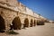 Roman age aqueducts in Caesarea Israel