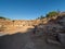 Roman Amphitheater of Merida, in Merida, Spain, on a sunny day