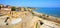 Roman Amphitheater and Miracle Beach in Tarragona, Spain