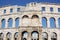 Roman amphitheater Pula. Arena ancient Roman times.