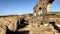 Roman ancient ruins at the archaelogical Unesco Heritage site of Volubilis