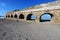 The roman aqueduct in Caesarea Israel