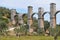 Roman aqueduct on island Lesbos,Greece