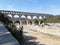Roman aqueduct Pont du Gard bridge french Unesco site in Languedoc France