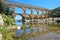 Roman aqueduct Pont du Gard, France. Unesco site.