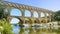 Roman aqueduct Pont du Gard. Languedoc,France