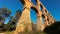 Roman aqueduct in Tarragona, Spain