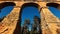 Roman aqueduct in Tarragona, Spain