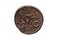 Roman As Coin of Roman Emperor Claudius reverse side