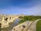 The Roman Bridge of Cordoba, Andalusia, Spain. April 3, 2015