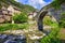 Roman bridge in Giornico village, Switzerland