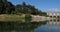 The Roman Bridge Pont du Gard and the Gardon River,Resmoulin, Gard, Occitanie,France