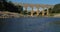 The Roman Bridge Pont du Gard and the Gardon River,Resmoulin, Gard, Occitanie,France