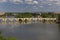 Roman bridge in river Duero, Castilla y Leon, Zamora,