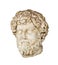 Roman bust of Aelius Verus isolated