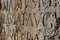 Roman Capital Letters on the Stone