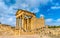 The Roman Capitol at Dougga. UNESCO heritage site in Tunisia