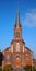 Roman catholic church against a blue sky