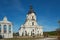 Roman Catholic Church of Holy Trinity in Mykulyntsi, Ternopil Oblast, Ukraine. Stone religious building