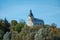 Roman Catholic Church of Holy Trinity in Mykulyntsi, Ternopil Oblast, Ukraine. Stone religious building