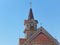 Roman Catholic Church in Oituz, Romania. Close up picture.