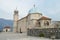 Roman Catholic church of Virgin Mary on Our Lady on the Rocks islet in the bay of Kotor, Montenegro