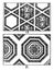 Roman Ceiling Panels, A coffer in architecture, vintage engraving