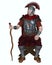 Roman Centurion with Transverse Crest and Vine Staff