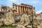 Roman city ruins of the ancient Baalbek in Lebanon