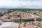 Roman Cityscape, Panaroma of Rome viewed from the top of Saint Peter\\\'s square basilica at the vatican