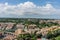 Roman Cityscape, Panaroma viewed from the top of Saint Peter\\\'s square basilica, Gardens of Vatican City