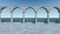 Roman clear 3D render design classic relax romantic classic sea view terrace romantic anceint style
