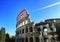The roman coliseum in the italian capital