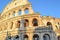 Roman Colosseum or Coliseo in Rome, Italy. Flavian Amphitheatre.