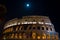 Roman Colosseum at night