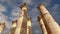 Roman Columns in the Jordanian city of Jerash Gerasa of Antiquity, capital and largest city of Jerash Governorate, Jordan