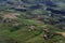 Roman countryside farms aerial view